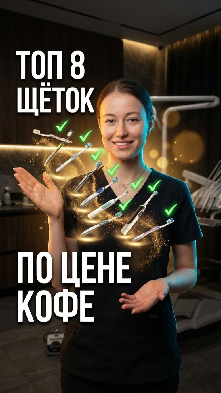 🦷 8 щёток по цене кофе ☕️