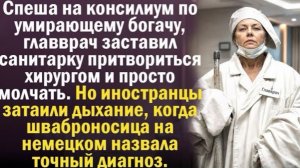 Главврач заставил санитарку притвориться хирургом. Но иностранцы замерли, когда она на немецком!