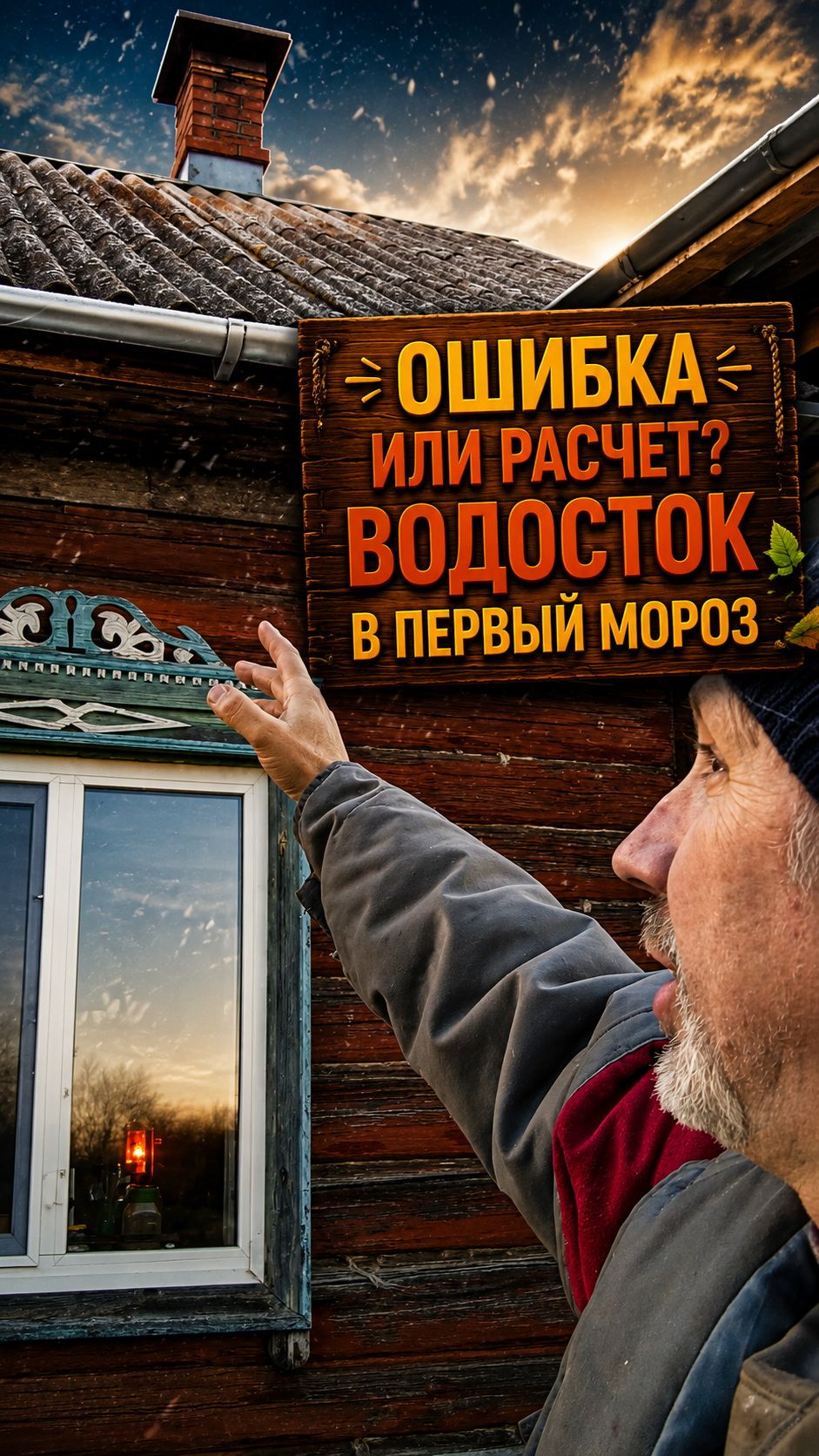 Ошибка или расчет? Водосток в первый мороз ❄️🛠️