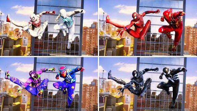 Marvel's Spider-Man 2 - Opening Scene With All Best Combos Suits