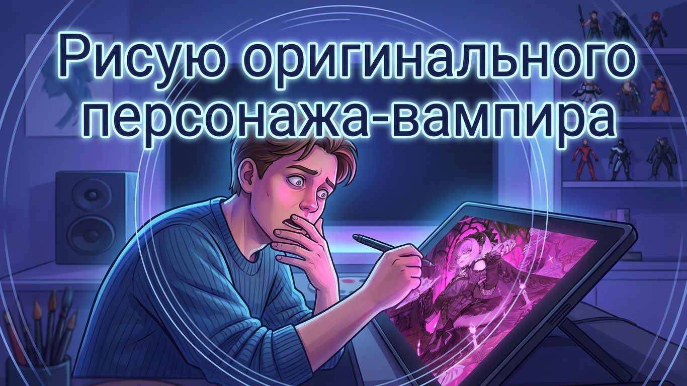 РИСУЮ оригинального ПЕРСОНАЖА-ВАМПИРА