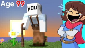 ВЫЖИТЬ 99 ЛЕТ В МАЙНКРАФТЕ, ИГРАЯ ЗА СЕБЯ!!