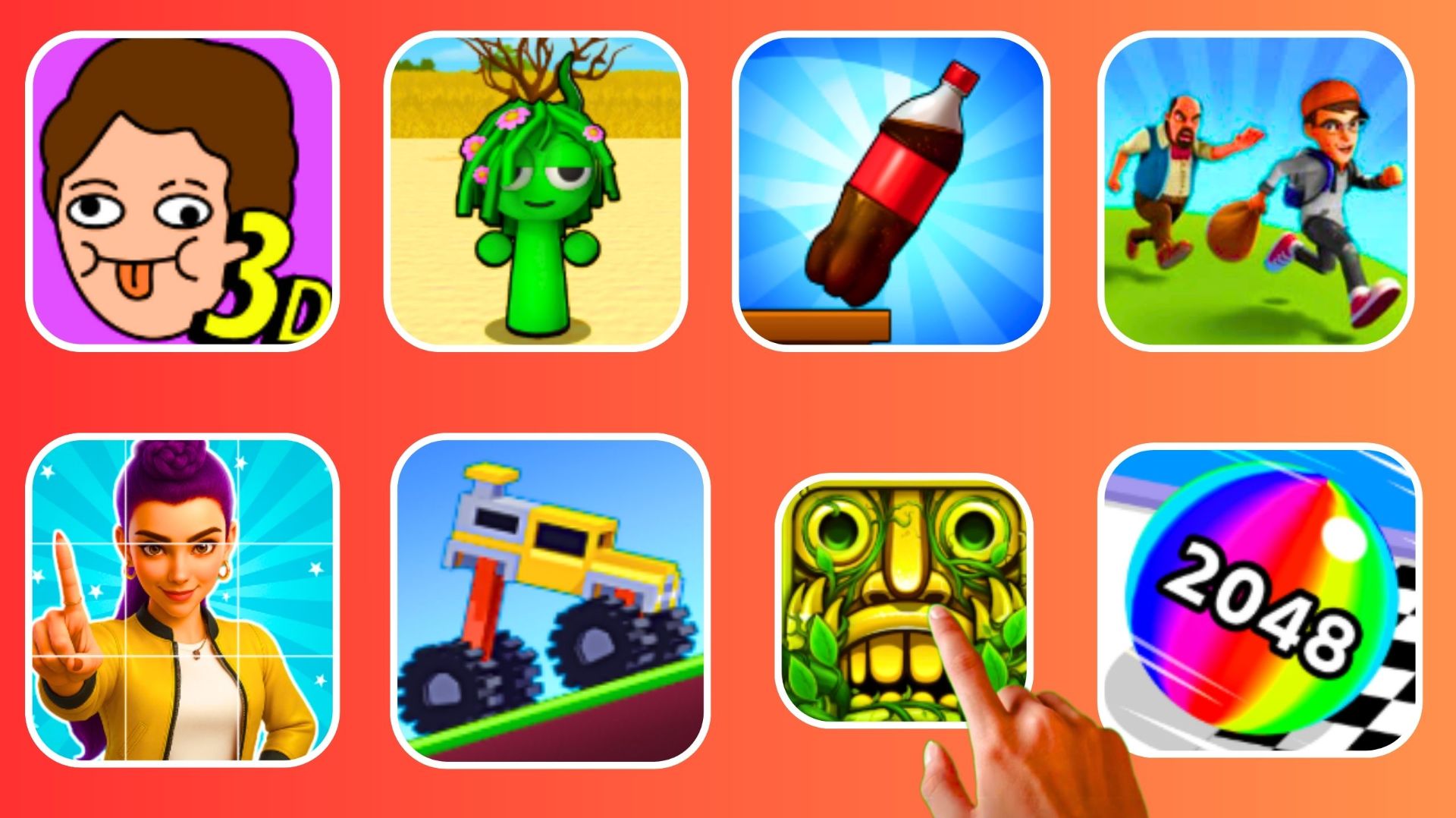 Spaghetti Game 3D,SprankySurvival,Bottle Jump 3D,Sneak N Seek,Kpop Demon,Fancade,TempleRun2,BallRun
