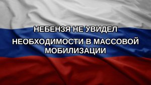 Небензя не увидел необходимости в массовой мобилизации