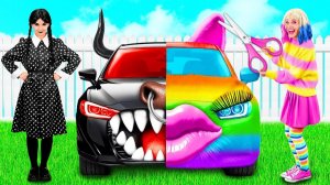Радужная машина vs Черная машина Челлендж _ Смешные Ситуации и Неудачи