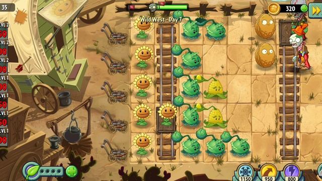 продолжаем играть в игру растения против зомби 2