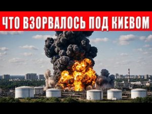 СРОЧНО! Огромный взрыв под Киевом! Всё в огне, уничтожен целый квартал! Подробности произошедшего
