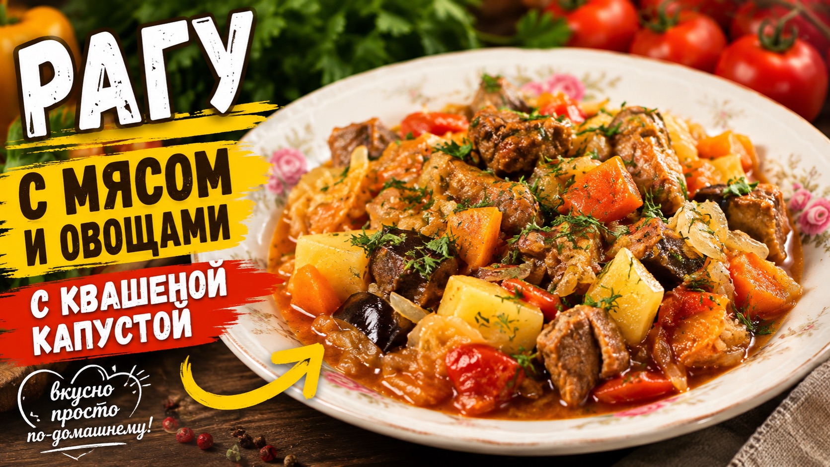 Рагу с мясом и овощами - отличный обед или ужин