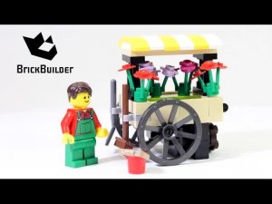 Lego Creator 40140 Тележка с цветами — сборка