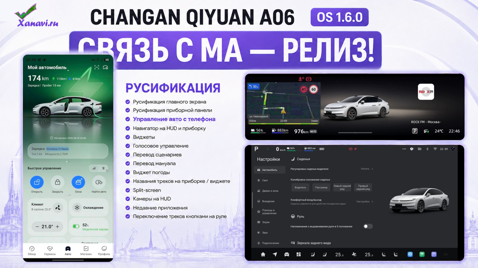 Changan Qiyuan A06 1.6.0-СВЯЗЬ С МАСТЕР АККАУНТОМ РЕЛИЗ! НОВЫЕ ФИШКИ РУСИФИКАЦИИ!