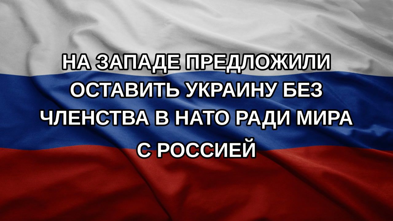 На Западе предложили оставить Украину без членства в НАТО ради мира с Россией
