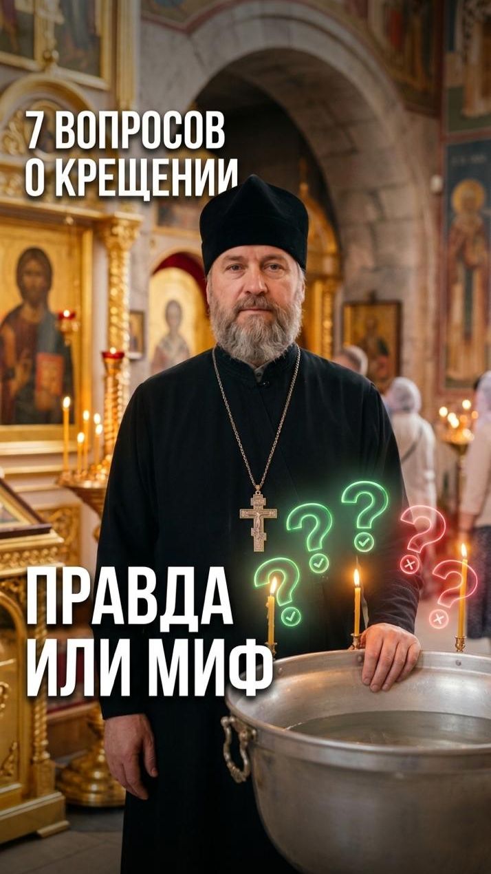 💧 Крещение ребёнка: 7 вопросов, в которых путаются ВСЕ