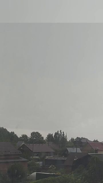 Молния Новосибирск 21.08.26 Ливень и град