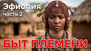Африканские приключения.  День 1.  Часть 2. Племя Хамер. посетили дом , женщины  все очень нарядные
