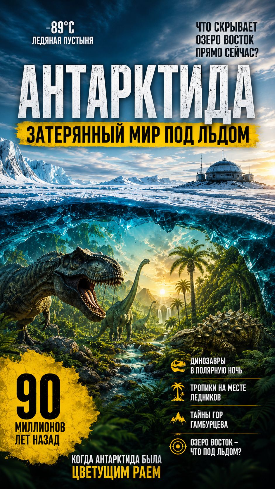 Что скрывают 4 КМ льда в Антарктиде? 🥶