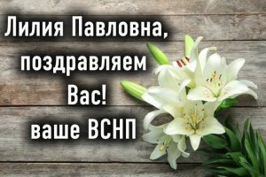 Поздравление с днём рождения для Лилии Павловны (от ВСНП)