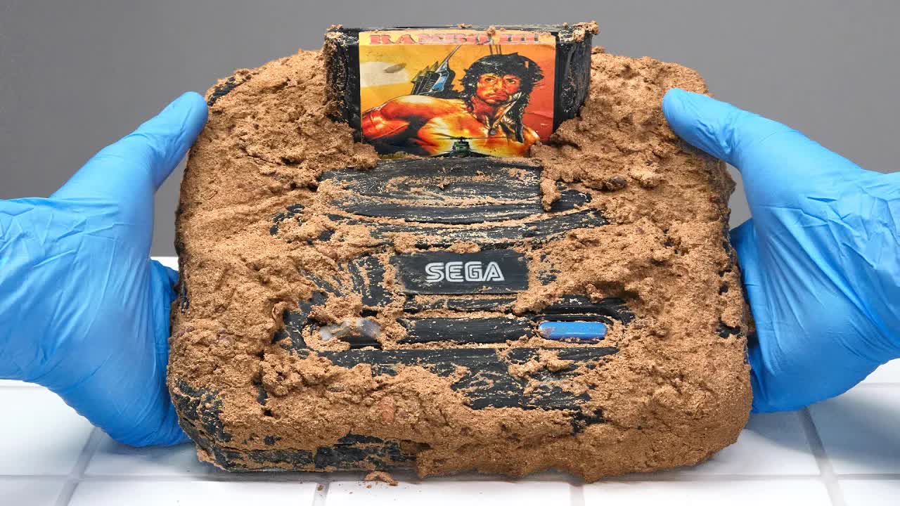 Залипательная чистка SEGA Genesis  ASMR