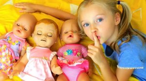 Are you sleeping Brother John with Polina and baby Alive