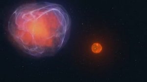 Binary Star System Supernova Explosion