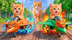 Мама-кошка подстригает шерсть на ферме и делает тигровую шапку для котят дома🐾🎩🐯