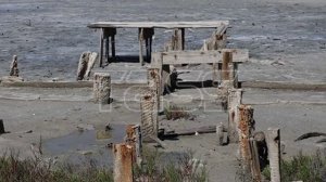 Пересохшее озеро в Херсонской области