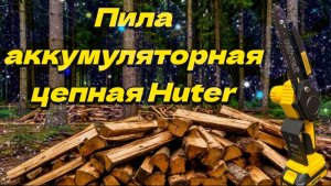 Пила аккумуляторная цепная Huter обзор.