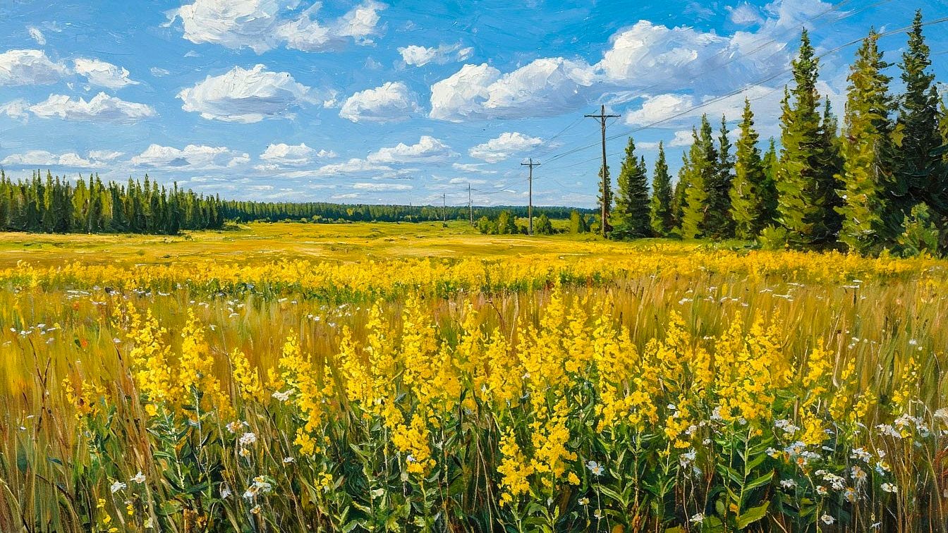 Семынино, утренняя прогулка.