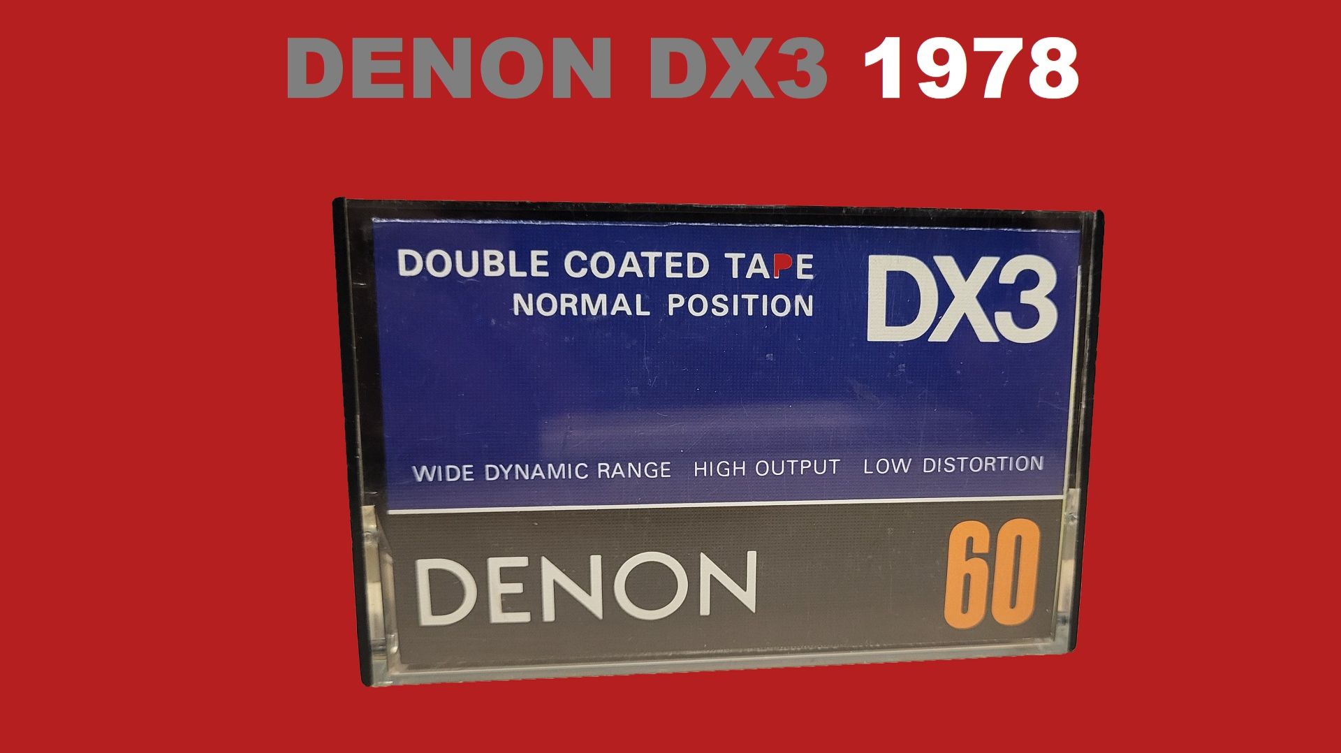 АУДИОКАССЕТА DENON DX3 1978! ПРЕМИУМ 1го ТИПА?!