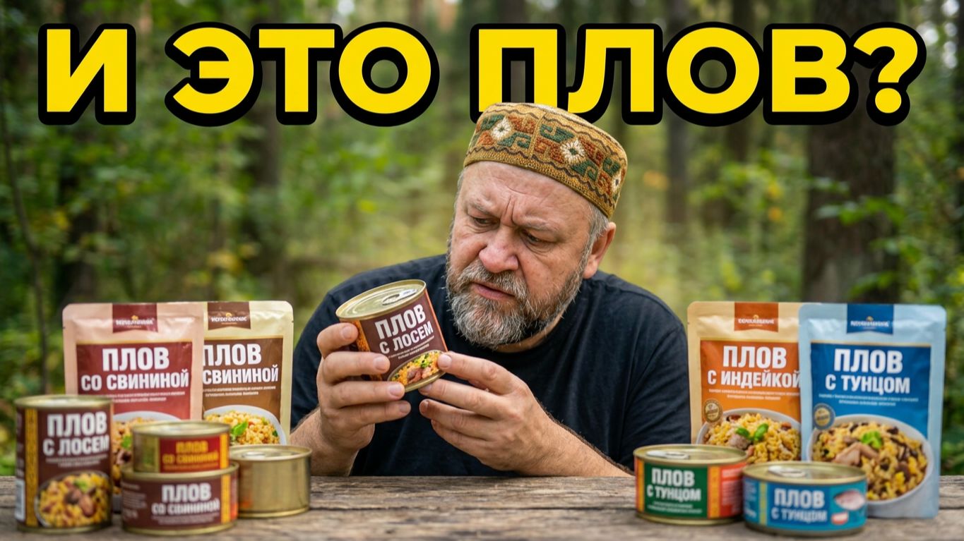 Это вообще ПЛОВ? Сравнение 5 видов консервированного плова