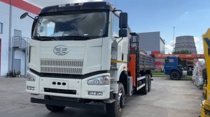 Бортовой FAW CA3250 (6х6) с КМУ НANGIL 976 c ЛЭП - СП