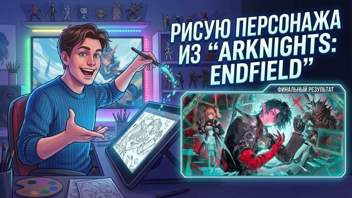 РИСУЮ персонажа из ИГРЫ 