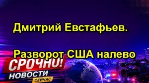 Дмитрий Евстафьев. Разворот США налево