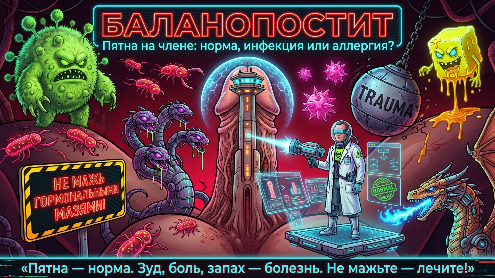 Пятна на... члене: норма или болезнь? О баланопостите, его причинах и лечении
