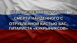Стала известна причина смерти найденного с отрубленной кистью бас-гитариста «Кукрыниксов»
