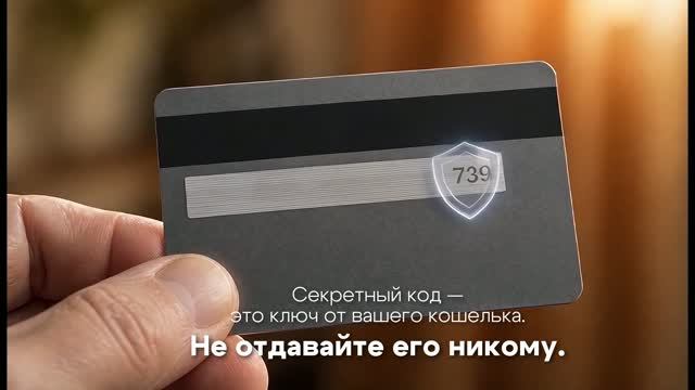 Не сообщайте данные банковской карты – социальный ролик