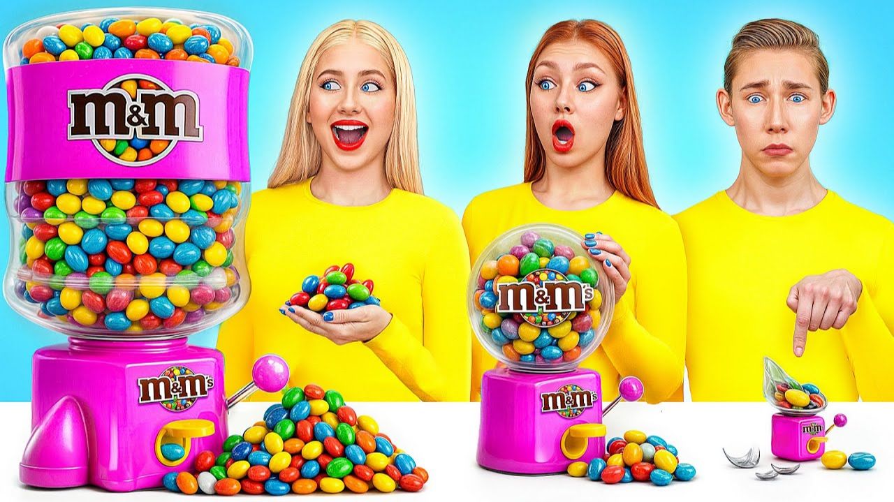 Большая, Средняя или Маленькая Тарелка Челлендж # Смешные Моменты от Multi DO Girls