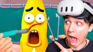 ЭТО ЧЁ ЗА БОЛЬНИЦА! 😭 ДЕЛАЮ ОПЕРАЦИИ ФРУКТАМ И ОВОЩАМ В VR И СХОЖУ С УМА! 🍌🔪