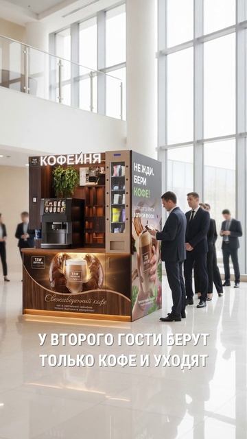 Снек-автомат для кофейни самообслуживания: два кейса