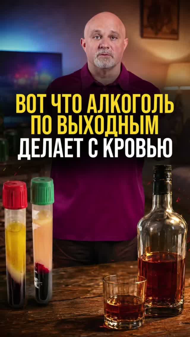 Вот что алкоголь по выходным делает с кровью?