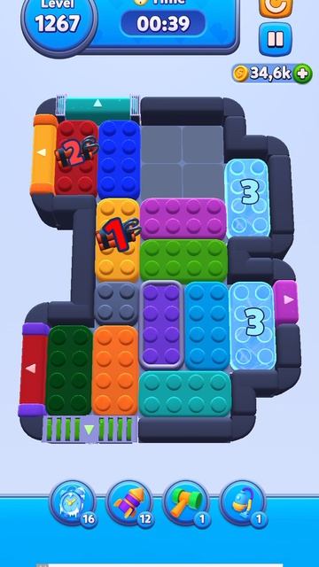 Color Block Jam 1267 уровень