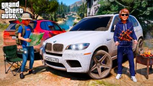 ПОЕЗДКА НА ПИКНИК БАНДОЙ НА НОВЫХ BMW X5M! ПРОВЕРКА ПРОХОДИМОСТИ! ШАШЛЫКИ! ШКОЛЬНЫЕ БУДНИ ГТА 5