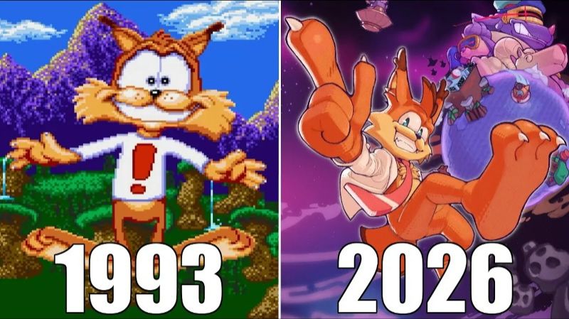 Эволюция серии игр Bubsy [1993-2026]