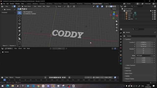 Blender - Урок 2
