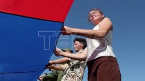 Акция ко Дню флага в Херсонской области