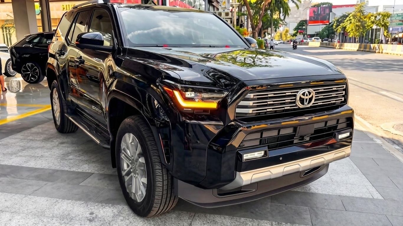 Toyota 4Runner Limited 2026 года — роскошный 7-местный внедорожник в черном цвете! Обзор автомобилей