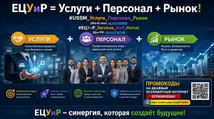 ЕЦУиР = Услуги + Персонал + Рынок
