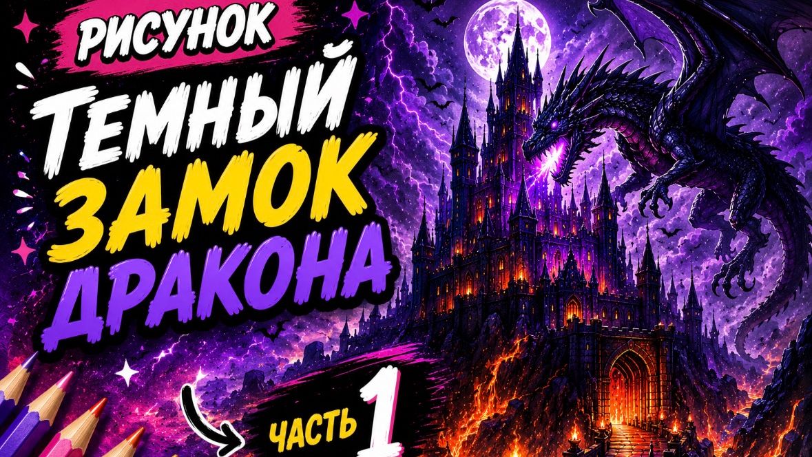 РИСУНОК. ТЕМНЫЙ ЗАМОК ДРАКОНА. ЧАСТЬ 1