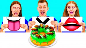 Откуси Лизни или Ничего Челлендж _ Смешные Рецепты с Едой