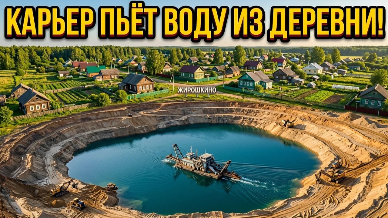 Жирошкино, опять борьба с карьерами! Прокол в колодце!