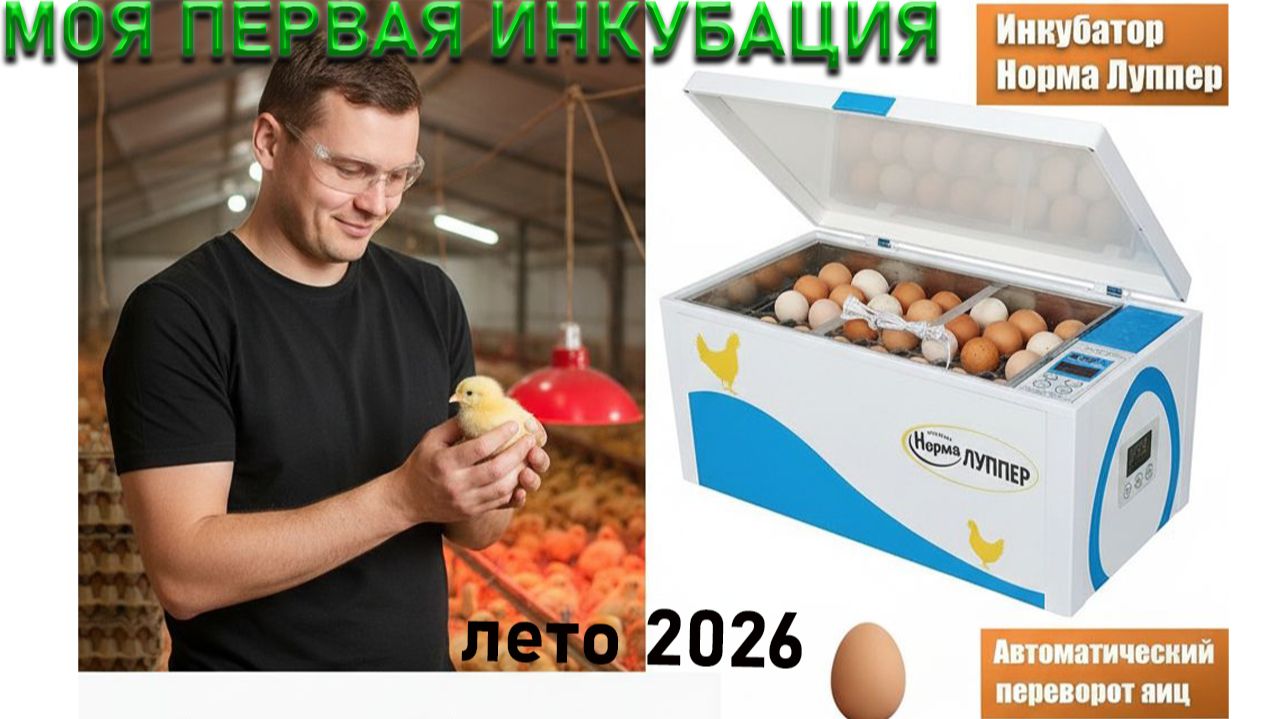 моя первая инкубация в инкубаторе НОРМА ЛУППЕР 2026